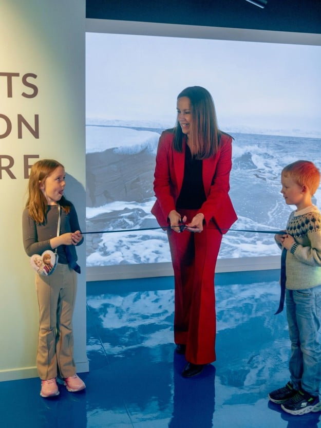 Fiskeriminister, Marianne Sivertsen Næss, under åpningsseremonien.