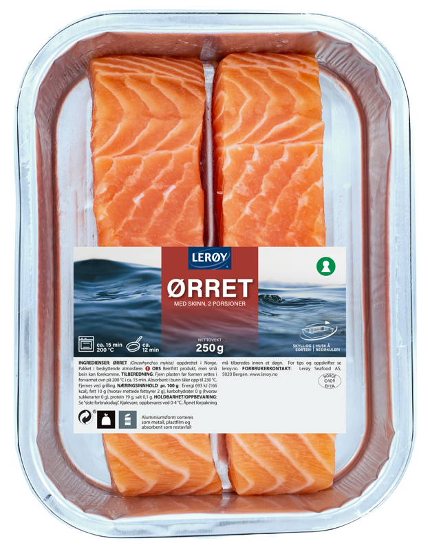 Lerøy ørret 2x125g produktbilde