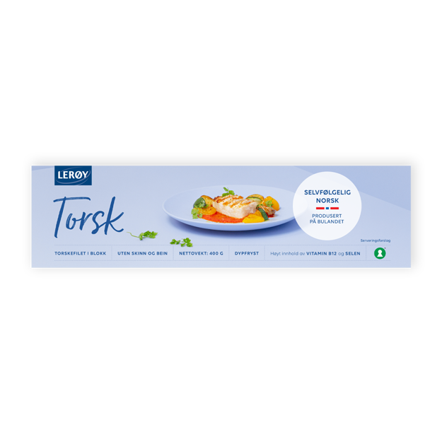 Torskefilet blokk forpakning