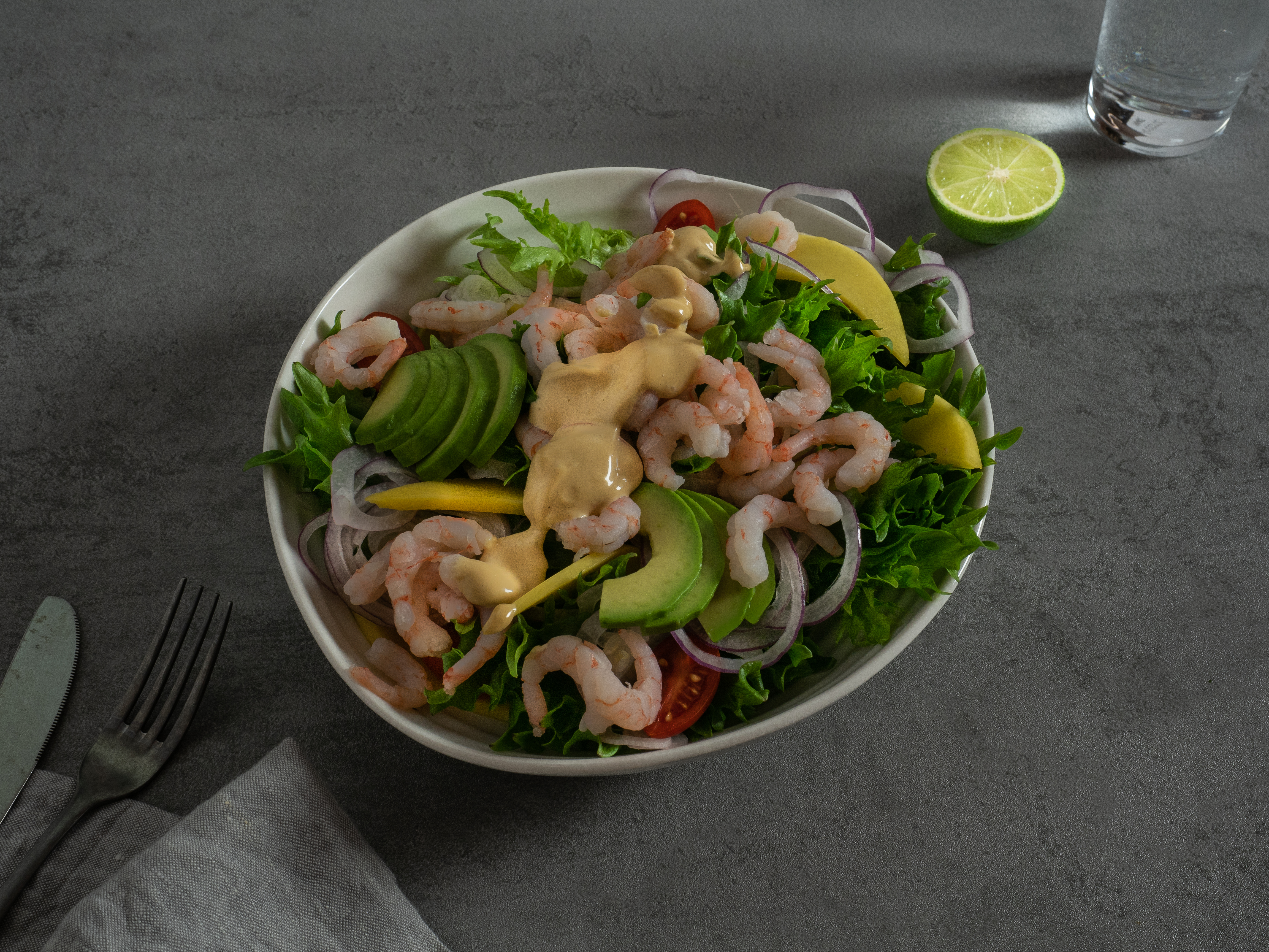 Rekesalat med soyamajones 