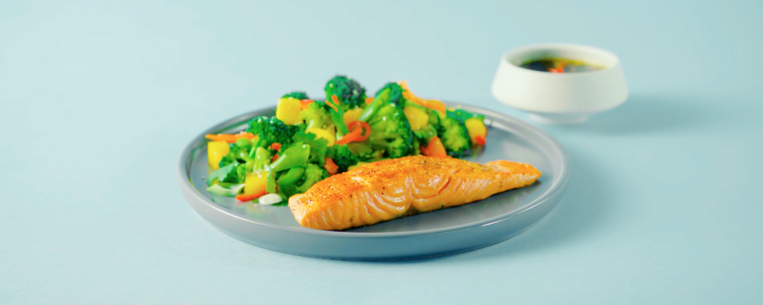 Stekt laks med ponzusaus